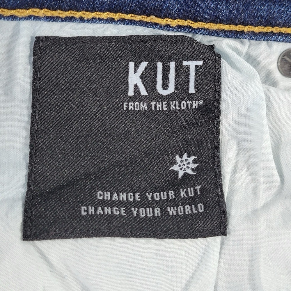 Kut From The Cloth Women's Jeans Toothpick Skinny‎ Raw Hem Size 10 Blue - Picture 8 of 11